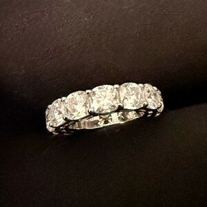 moissanite eternity ring 6cttw size 6